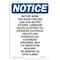 Signmission OSHA Notice, 7" Height, Battery Room This Room Contains Sign, 7" X 5", Portrait OS-NS-D-57-V-10310 - alternate 1